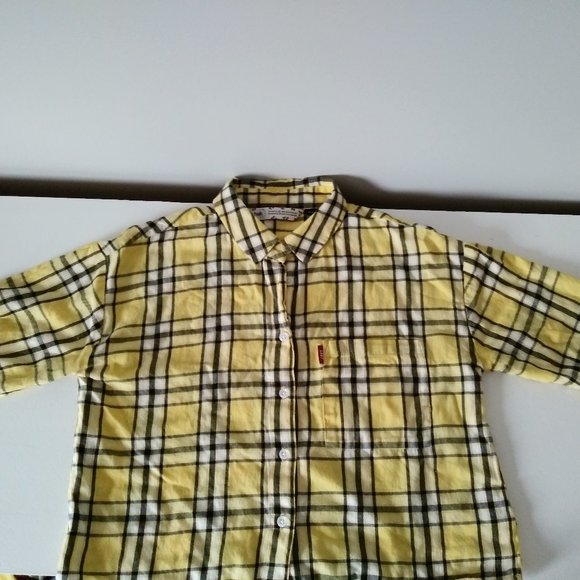 Crop Summer Plaid Shirt - Picture 2 of 6